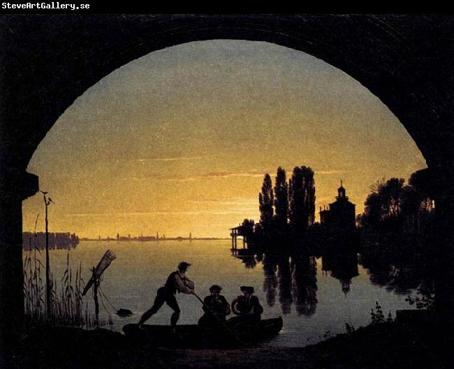 Karl friedrich schinkel The Banks of the Spree near Stralau